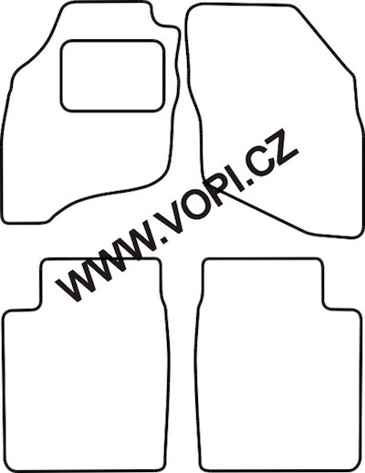 Autokoberce Honda Jazz 2002 - 10/2008 Royalfit (1735)